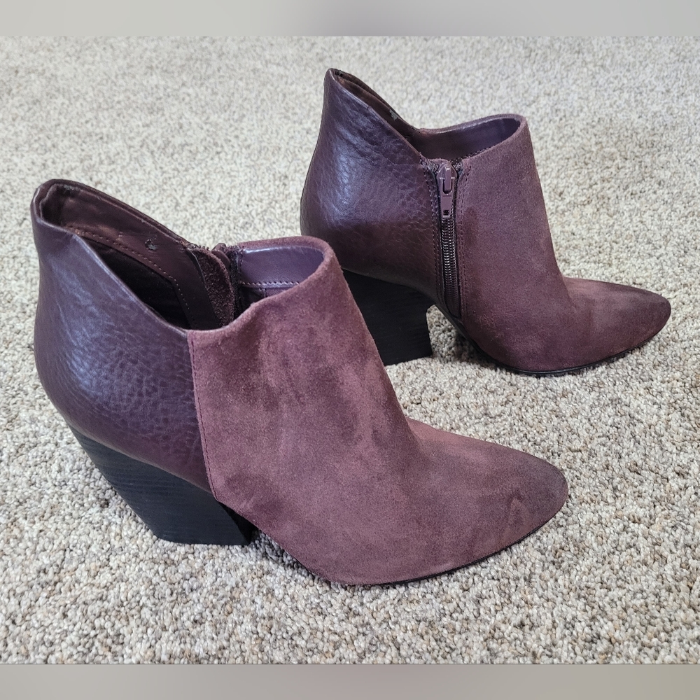 Crown Vintage Leather Suede ankle boots